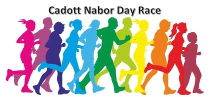 Runners at the Cadott Nabor Days 5K starting line