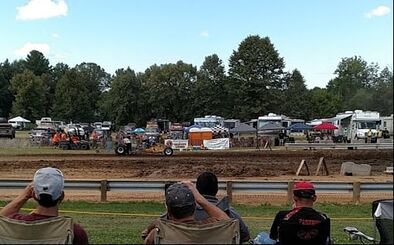 Trucks roaring through the Cadott mud bog